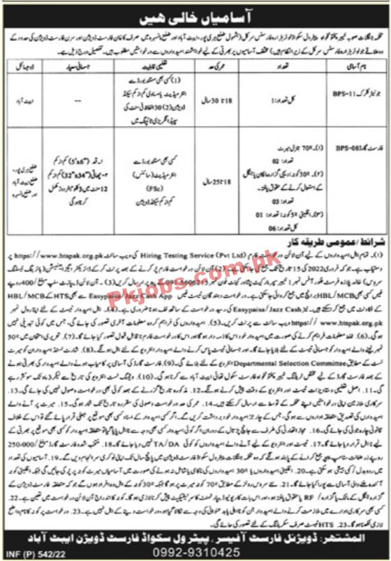 Forest Jobs 2022 | Ministry of Forest Safety & Patrolling Squad Announced Management & Security Jobs 2022