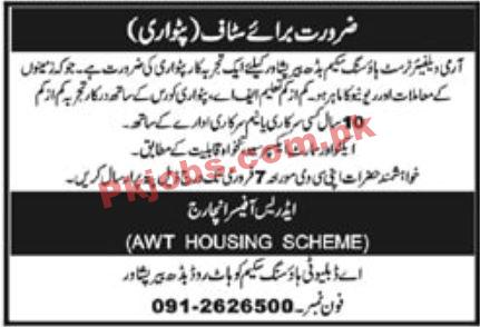 Jobs in Army Welfare Trust Housing Scheme