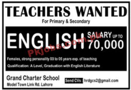 Jobs in Grand Charter School