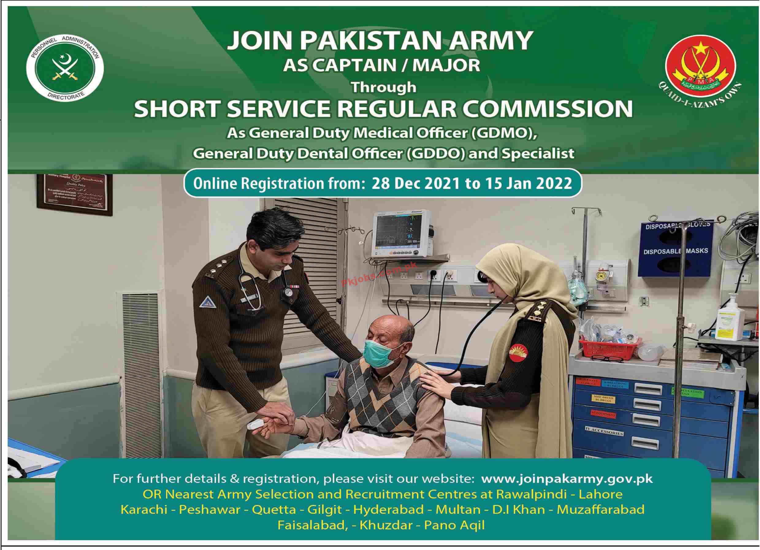 Jobs in Join Pakistan Army Short Service Regular Commission