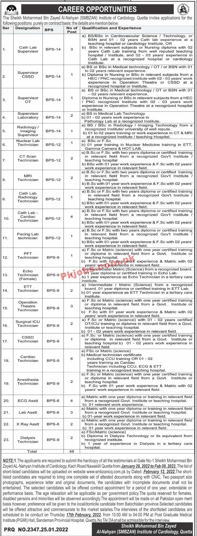 Jobs in The Sheikh Mohammad Bin Zayed Al-Nahyan Institute