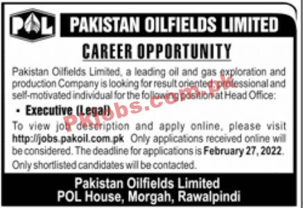 Jobs in Pakistan Oilfields Limited