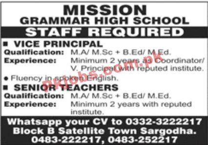 Jobs in Mission Grammar High School