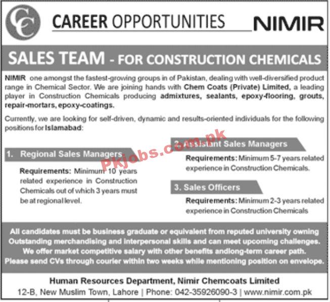 Jobs in NIMIR Chemcoats Limited