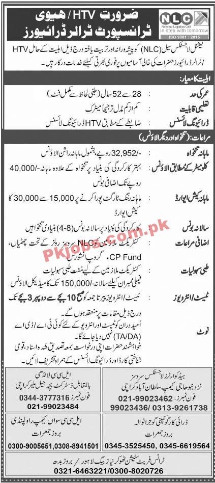 Jobs in National Logistic Cell NLC