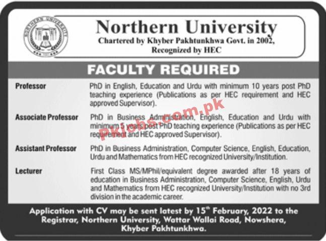 Jobs in Northern University