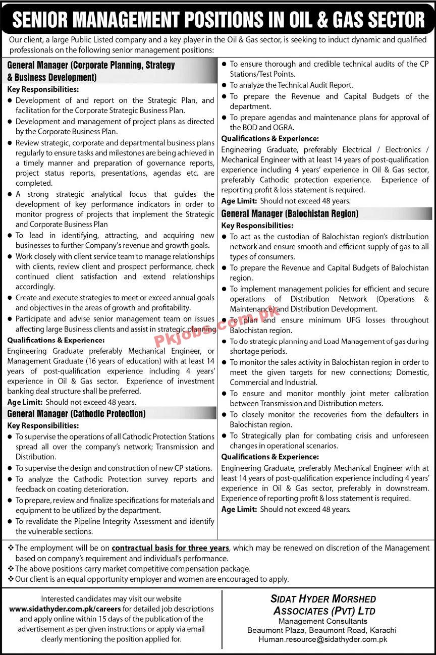 Jobs in Oil & Gas Sector