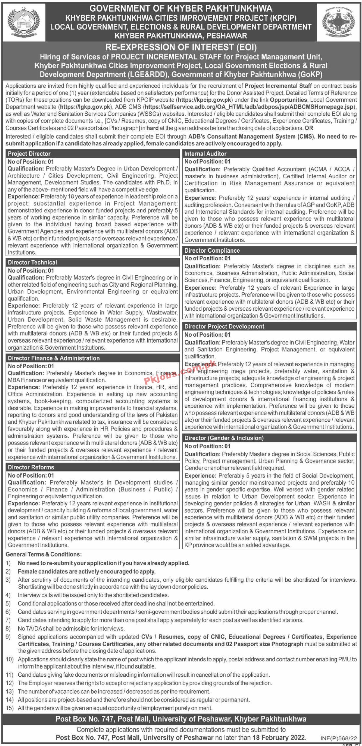 Local Government Jobs 2022 | Local Government Elections & Rural Development Department Announced Management Jobs 2022