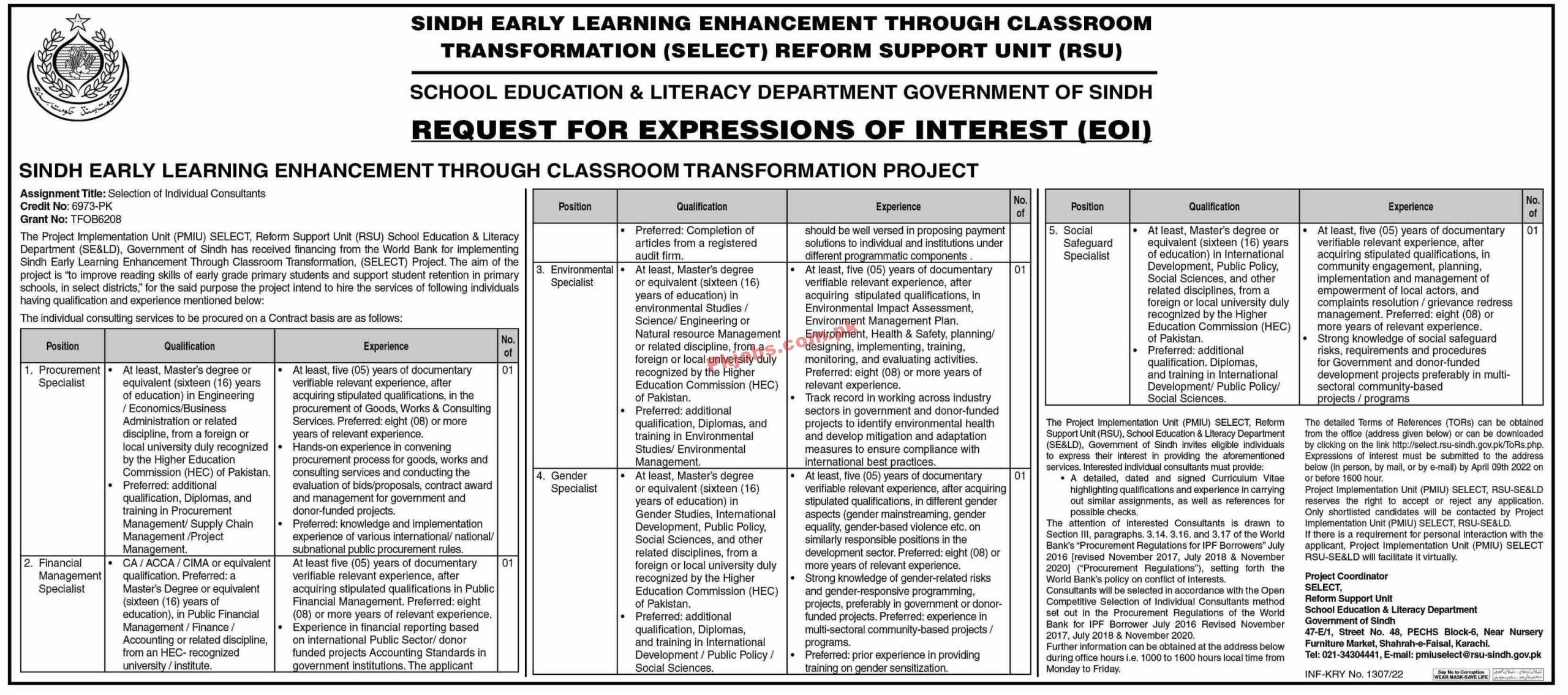 Education Jobs 2022 | School Education & Literacy Department Headquarters Announced Management Jobs 2022