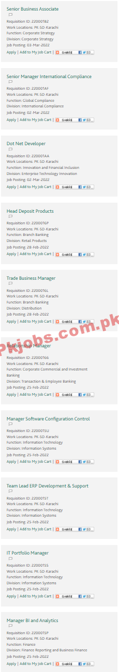 HBL Jobs 2022 | Habib Bank Limited HBL Headquarters Announced Latest Recruitments Jobs 2022