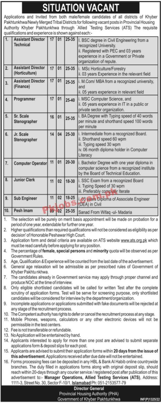 Housing Jobs 2022 | Provincial Housing Authority PHA Headquarters Announced Latest Advertisement Jobs 2022