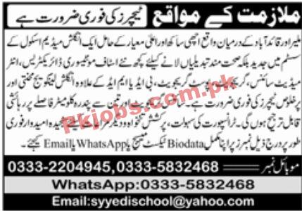 Jobs in Education Sector