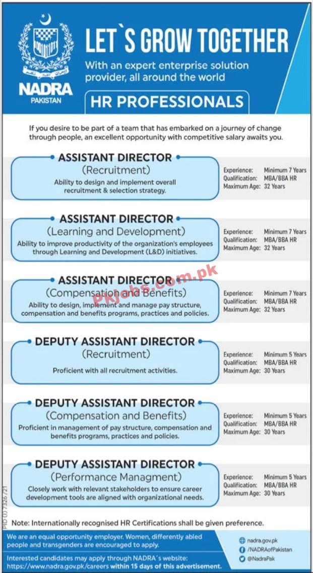 NADRA Jobs 2022 | National Database & Registration Authority NADRA Headquarters Announced Latest Recruitments Jobs 2022