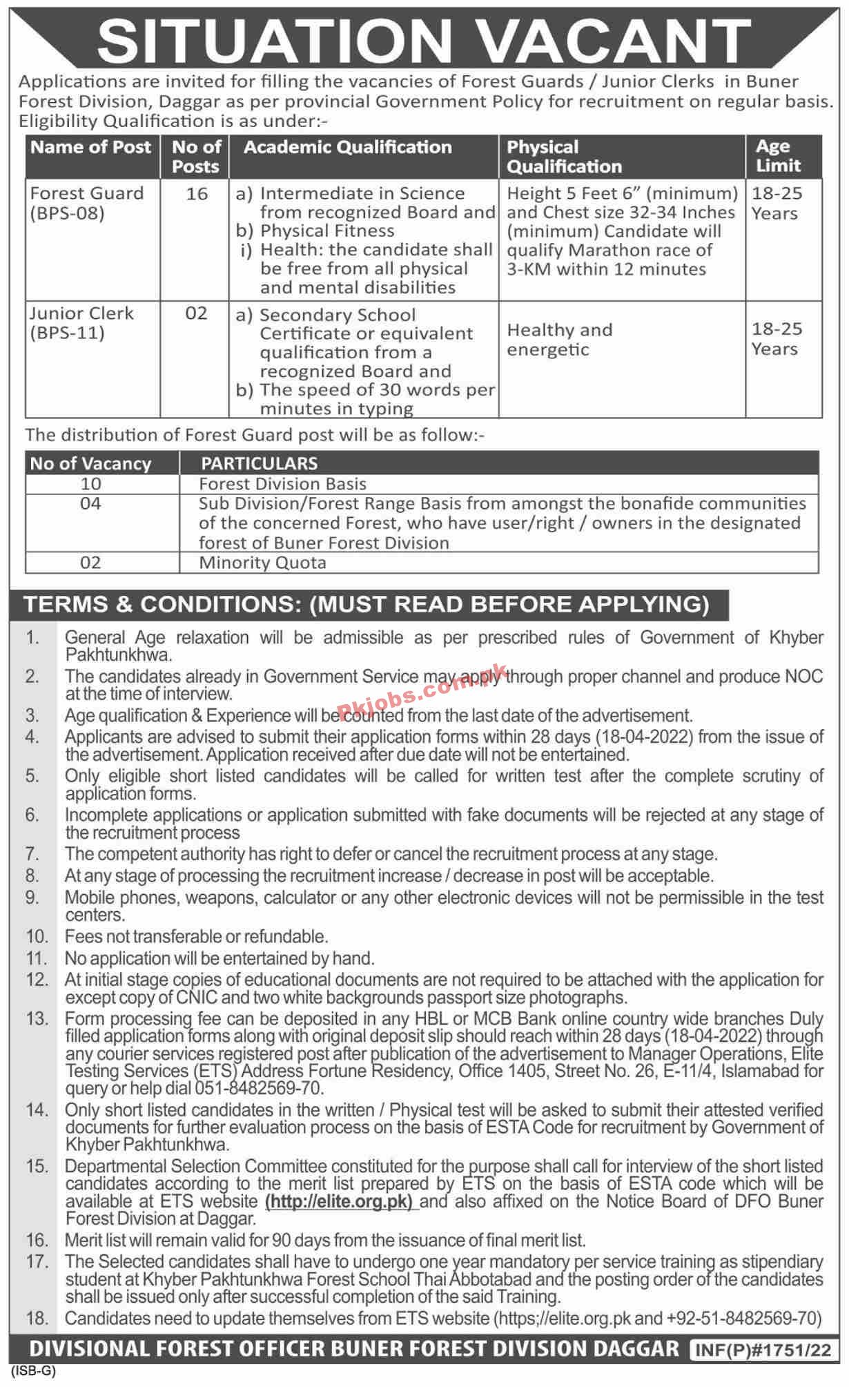 Forestry Jobs 2022 | Forestry & Wildlife Department Headquarters Announced Latest Advertisement Jobs 2022