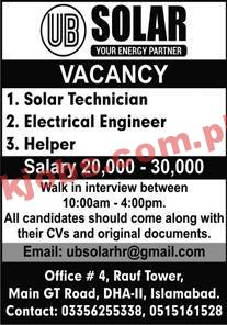 Jobs in Solar Energy Partner
