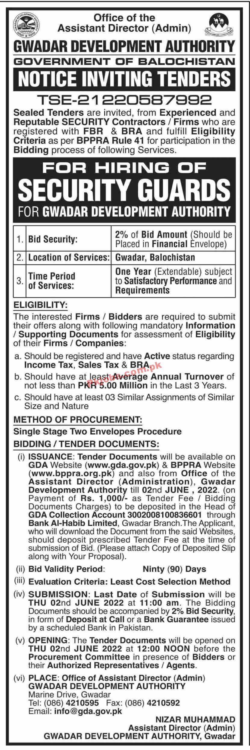 Jobs in Gwadar Development Authority GDA