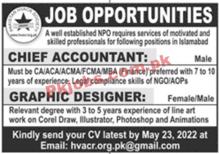 Jobs in Pakistan HVACR Society