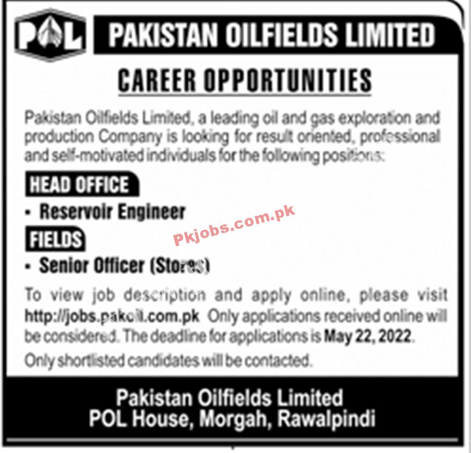 Pakistan Latest Jobs Today Pakistan Oilfields Limited POL Jobs 2022 – Pk Jobs