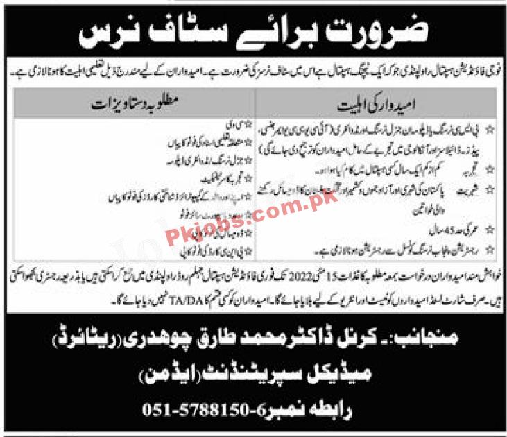 Today Govt Jobs Fauji Foundation Jobs 2022 – Pk Jobs