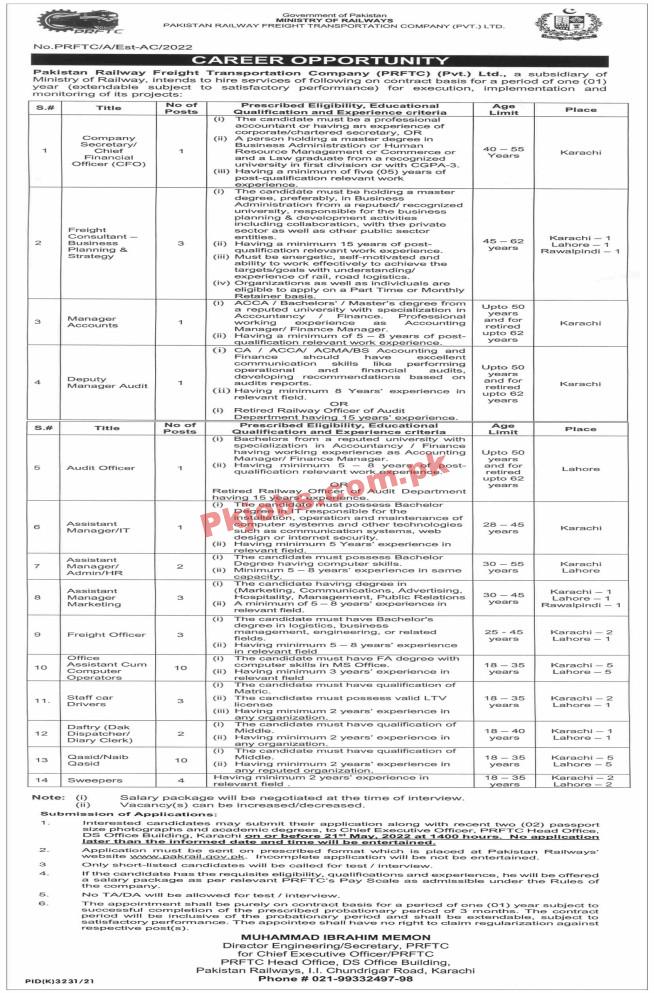 government it jobs Ministry of Pakistan Railways Jobs 2022 – Pk Jobs