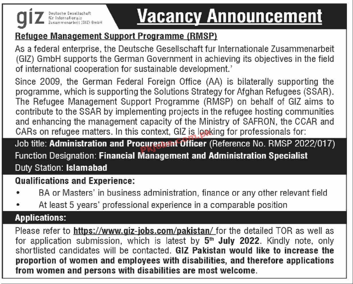 Jobs in GIZ