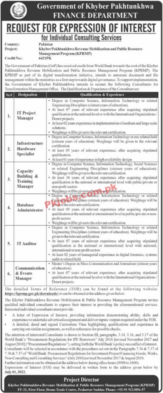 Finance Department Jobs 2022 | Ministry of Finance Headquarters Announced Latest Advertisement Jobs 2022