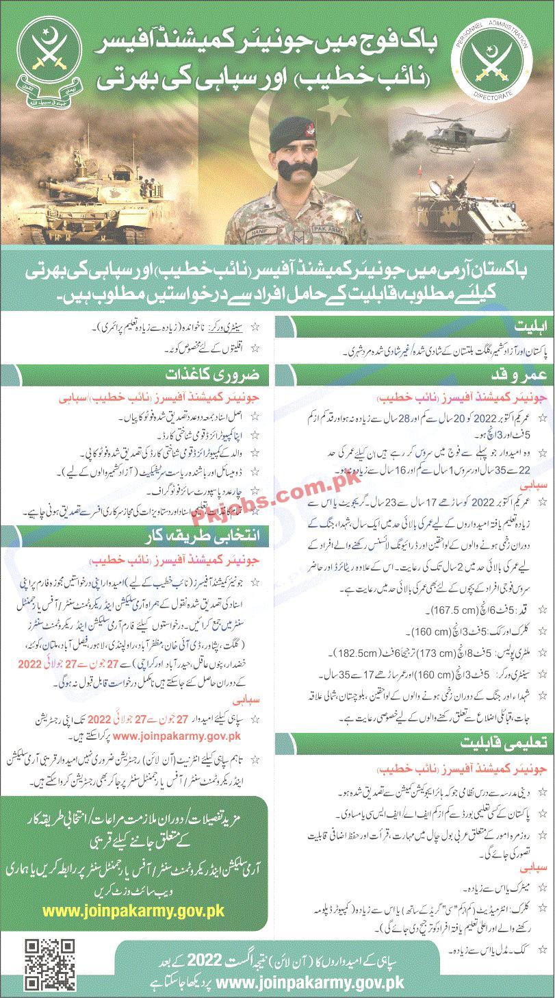 Gilgit Pakistan Army Most Recent Government Jobs 2022 Advertisement – Pk Jobs