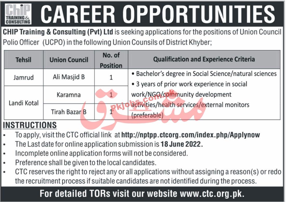 Jobs in CHIP Training & Consulting Pvt Ltd