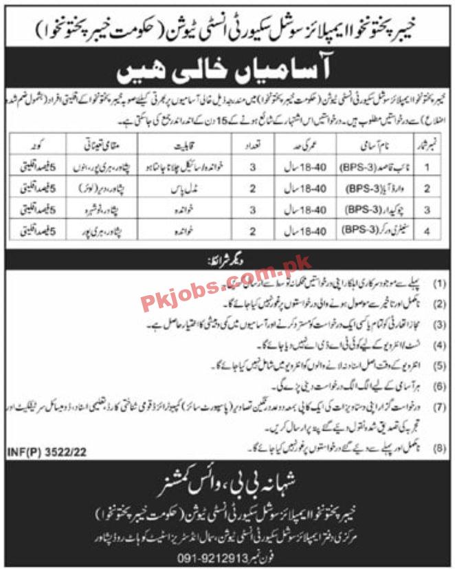 Jobs in KPK Employees Social Security Institution