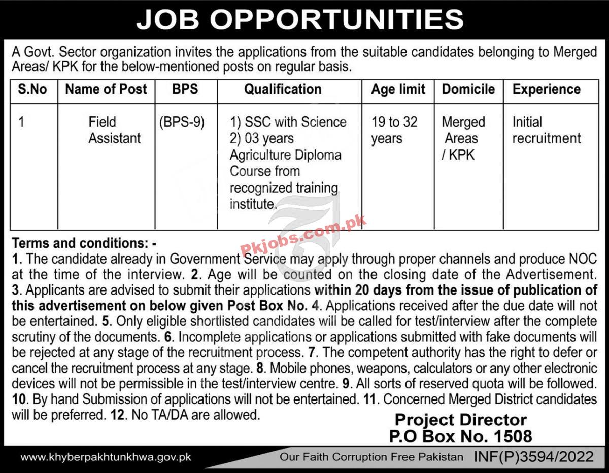 KPK Public Sector Organization Newest Jobs 2022 Advertisement – Pk Jobs