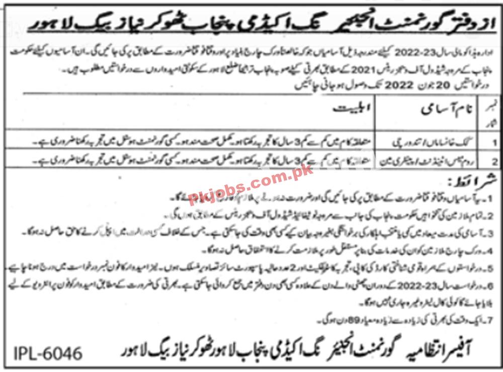 Lahore Engineering Academy Latest Govt Jobs 2022 Advertisement – Pk Jobs