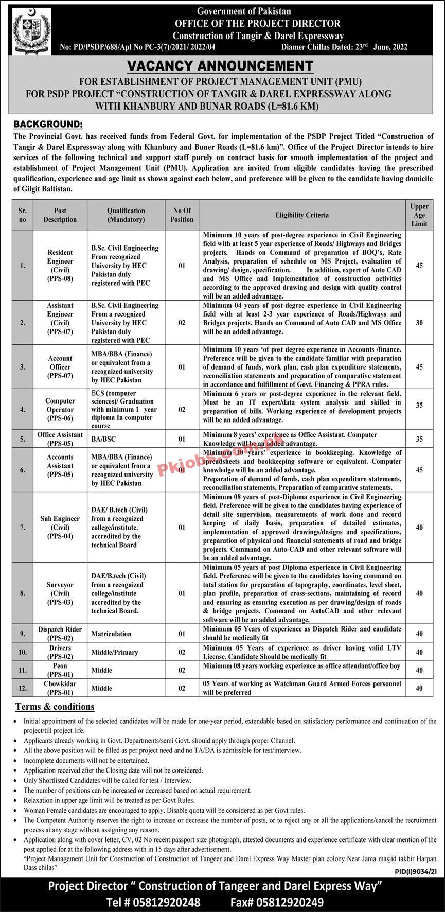 PMU Jobs 2022 | Federal Project Management Unit Headquarters Announced Latest Recruitments Jobs 2022