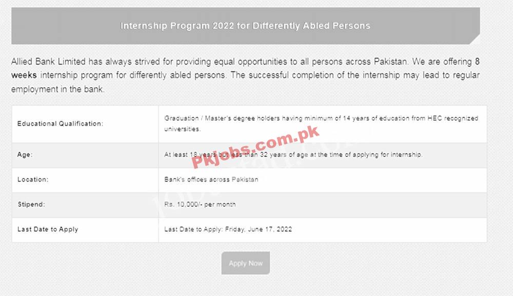 Pakistan Allied Bank New Govt Jobs 2022 Advertisement – Pk Jobs