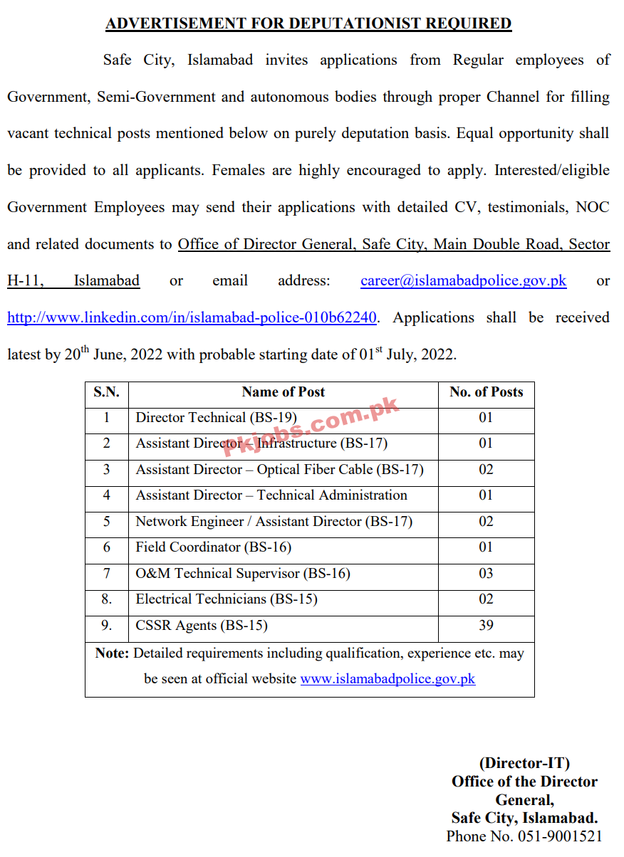 Police Jobs 2022 | Islamabad Police Headquarters Announced Latest Recruitments Jobs 2022