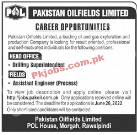 Rawalpindi Pakistan Oilfields Limited POL New Pakistan Jobs 2022 Advertisement – Pk Jobs