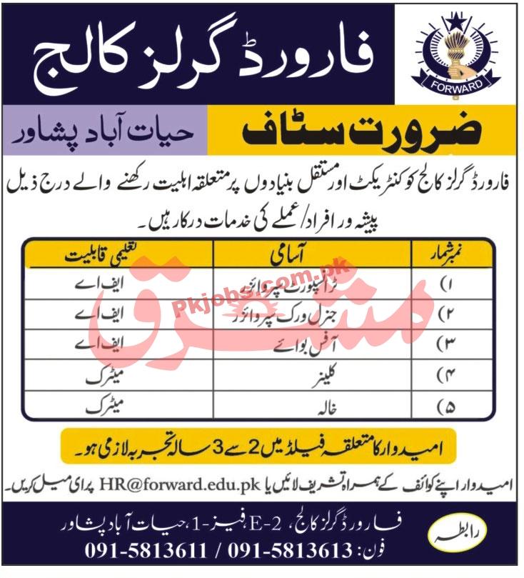 Jobs in Forward Girls College