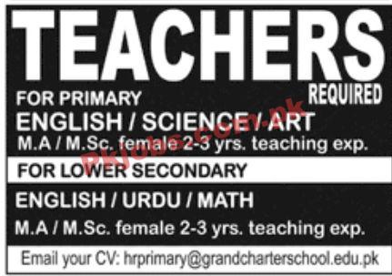 Jobs in Grand Charters School