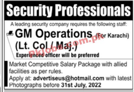 Jobs in Leading Security Company