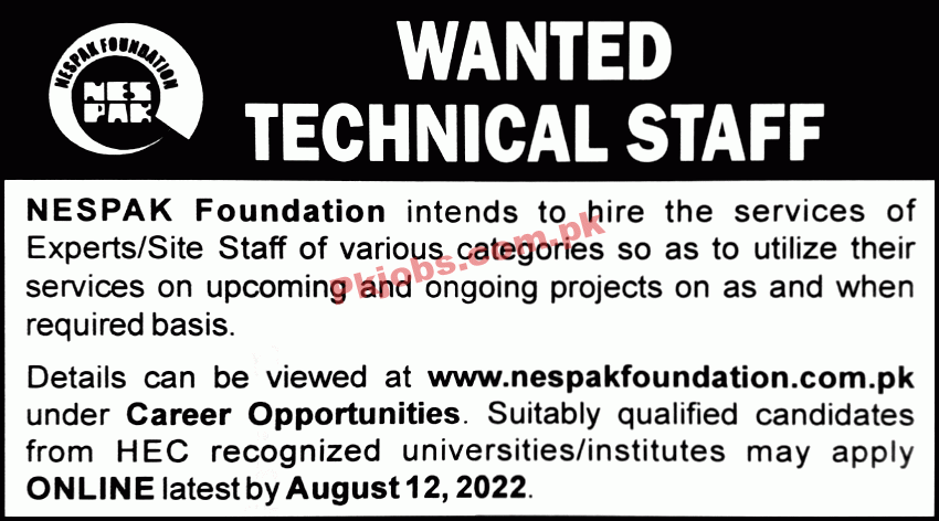 Jobs in NESPAK Foundation