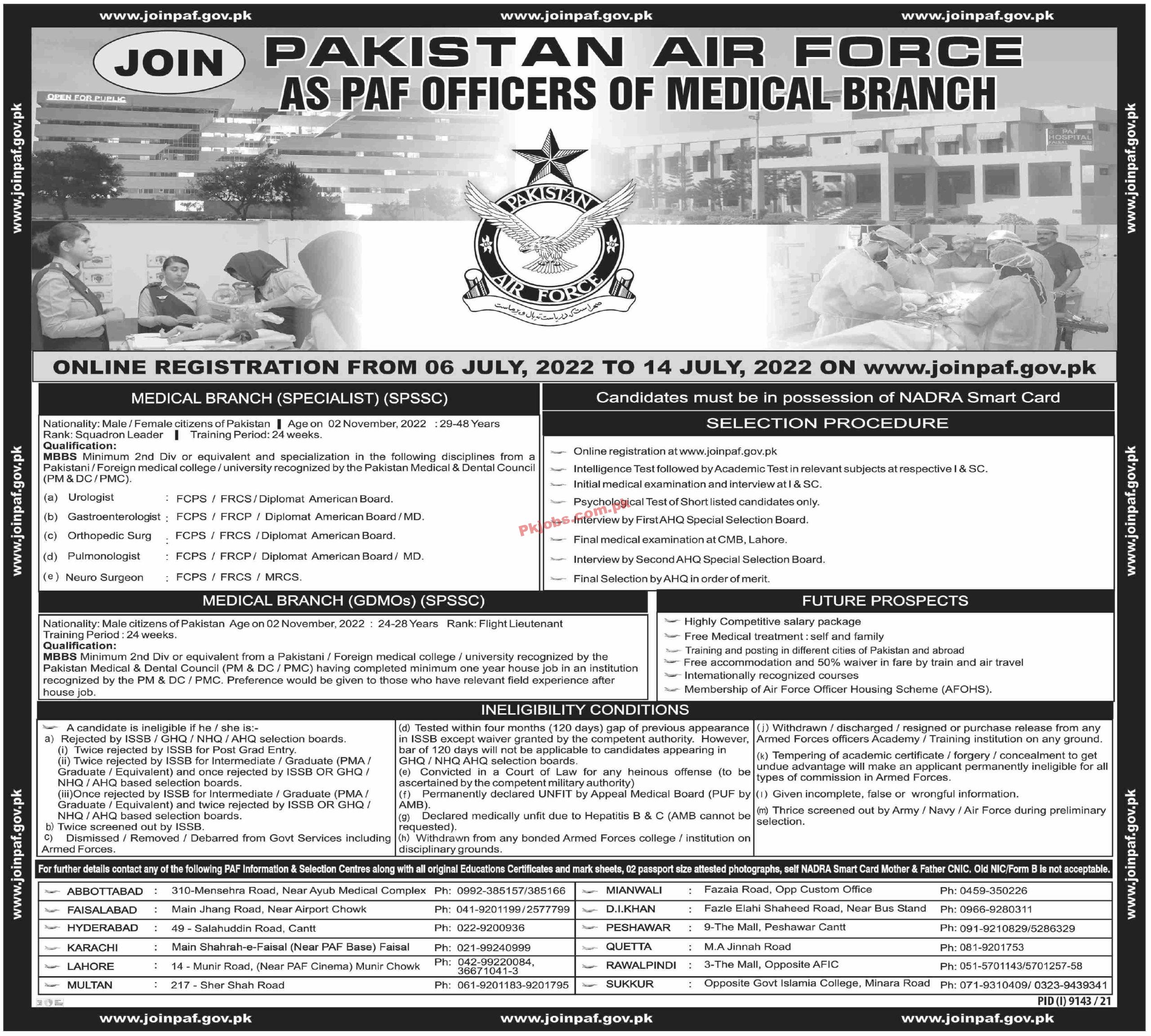 Jobs in Pakistan Air Force PAF