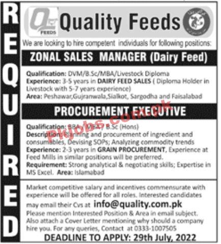 Jobs in Quality Feeds