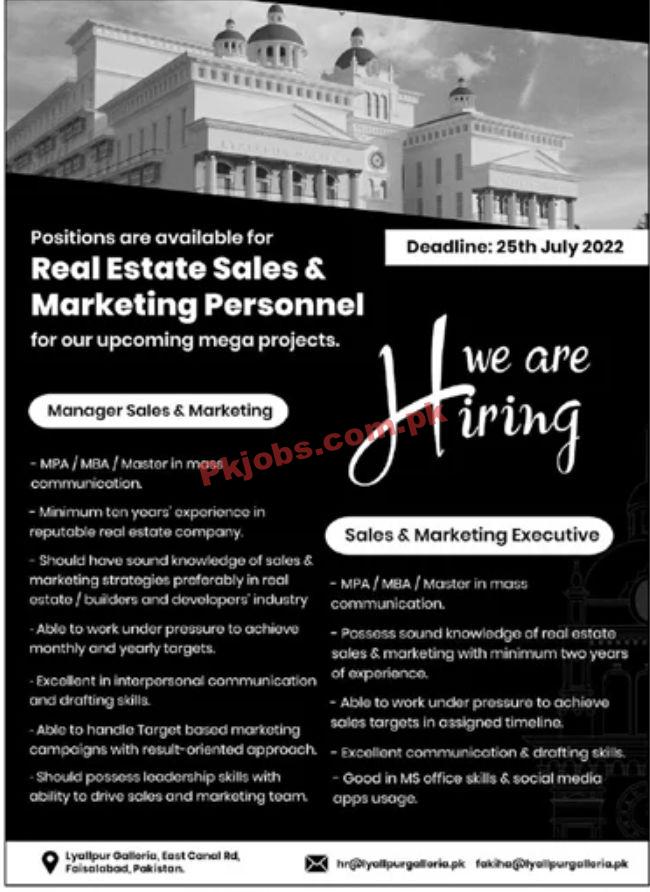 Jobs in Real Estate