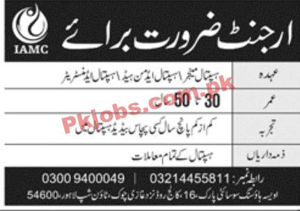 Jobs in IAMC