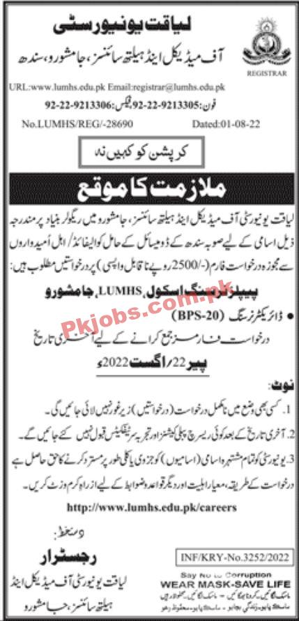 Jobs in Liaquat University