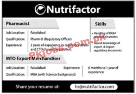Jobs in Nutrifactor