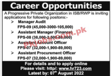 Jobs in Progressive Private Organization