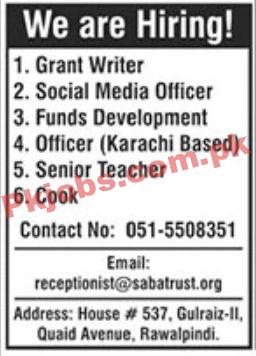 Jobs in SABA Trust