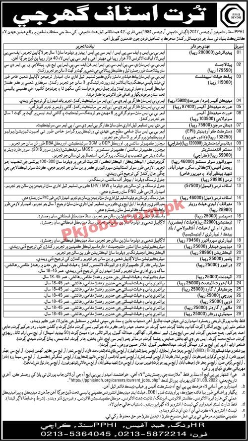 PPHI Jobs 2022 | Primary Public Health Initiative Department Head Office Announced Latest Recruitments Jobs 2022