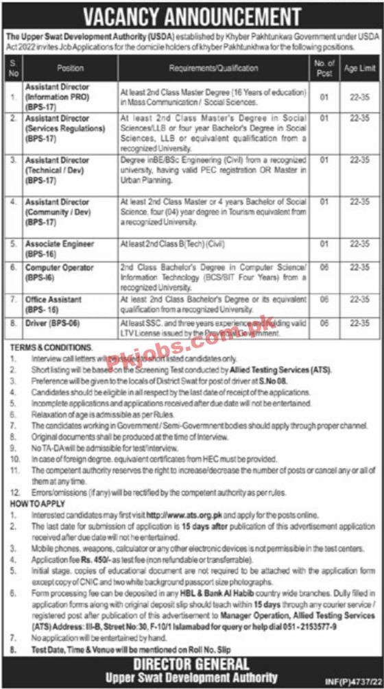 USDA Jobs 2022 | Provincial Upper Development Authority USDA Headquarters Announced Latest Recruitments Jobs 2022