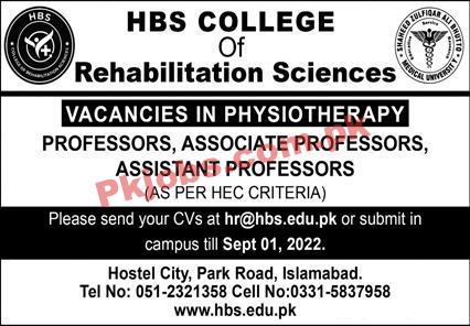 Jobs in HBS College of Rehabilitation Sciences